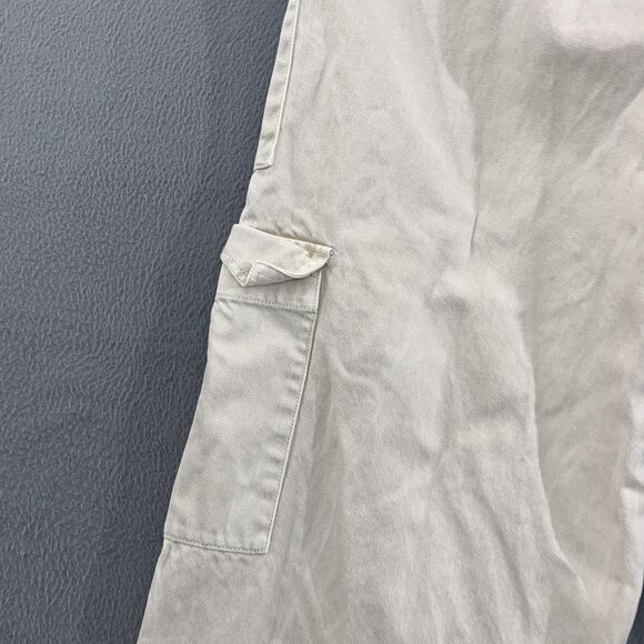 YFB Young Fabulous & Broke Cargo Pants Womens Large Beige Elastic Waist Utility - Picture 16 of 16